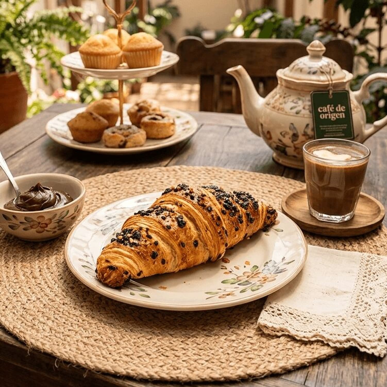 Croissant de Cacao y Avellanas