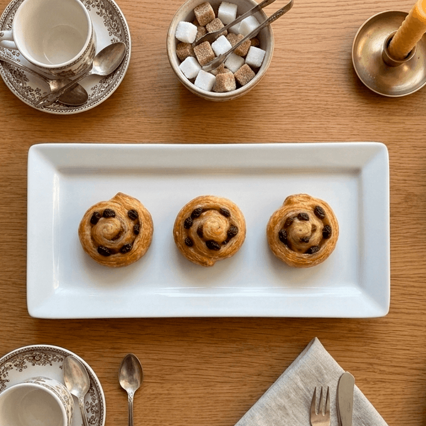 Rollo de uvas y crema pastelera